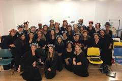 LAMC ladies backstage before a performance of “Midsummer Night’s Dream” with LA Philharmonic, Nov 2017